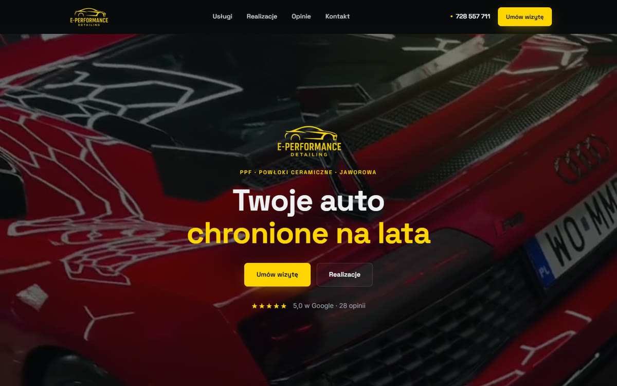 E-Performance Detailing, realizacja Benim Media